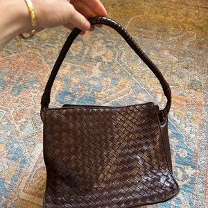 Bottega Veneta Woven Brown Leather Bag